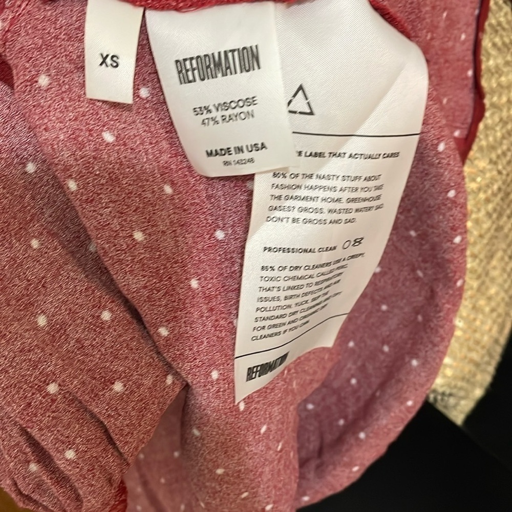 Reformation Red Polka Dot Top - Picture 6 of 14